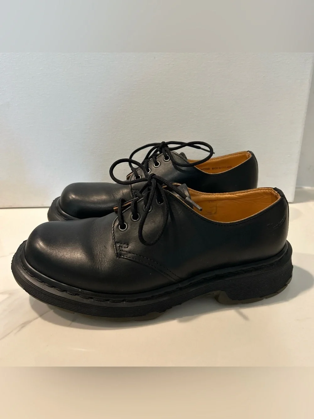 Dr. Martens Classic Black Leather Men’s Oxford Lace-Up Shoes Size 8 Men’s